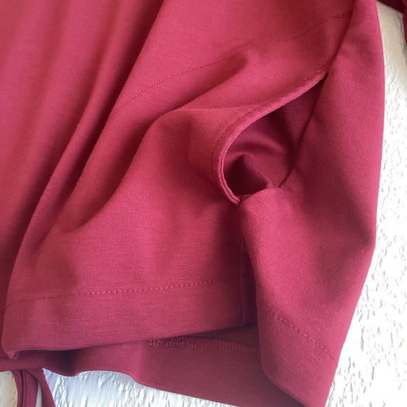 Avia Women's Athleisure Tie Back Hoodie in Red Balm Size Small - Picture 6 of 12